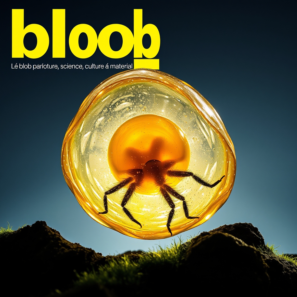 Le blob Physarum polycephalum en culture sur gélose